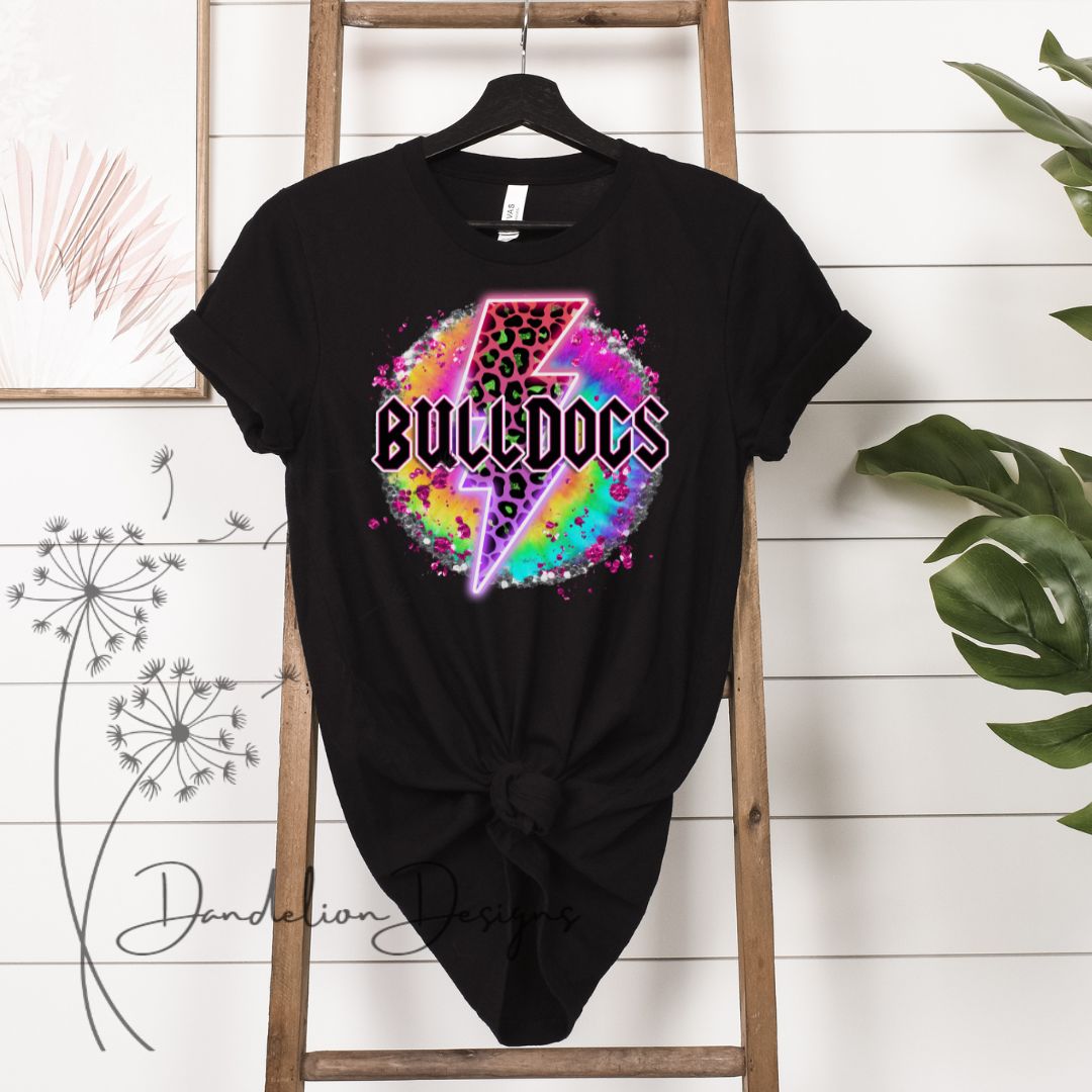 Bulldogs Lightning Bolt Tee