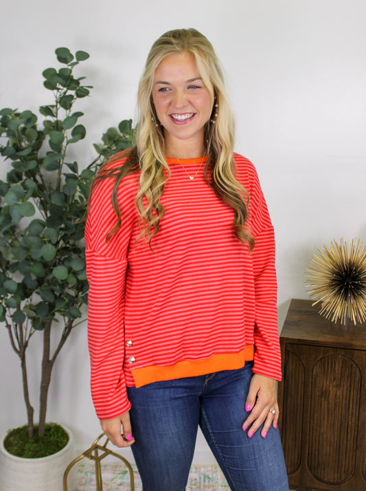 Red Striped Top RTS