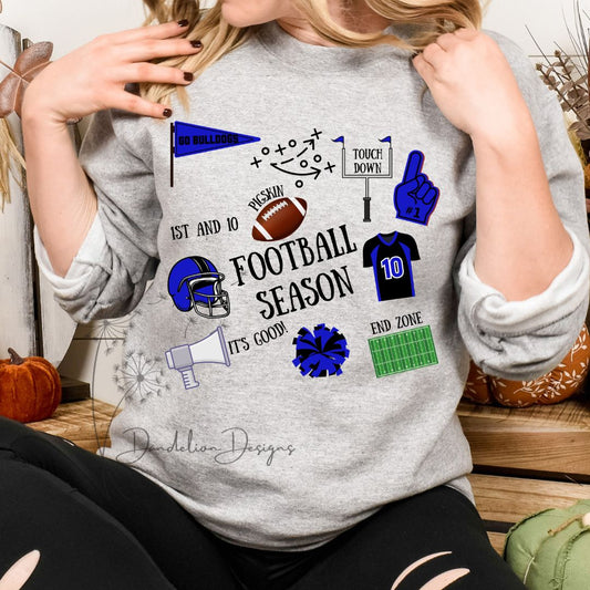 Football Graphics Sweatshirt BULLDOGS