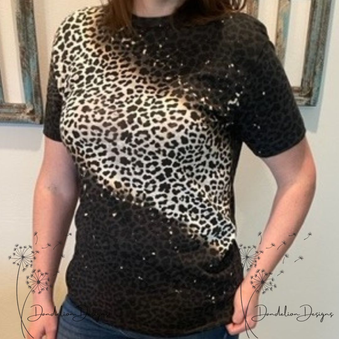 Bleached Leopard Tee