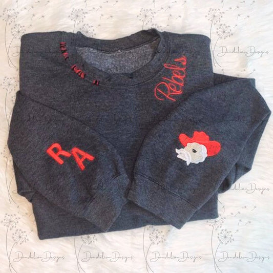 Rebels Embroidered Crew Neck