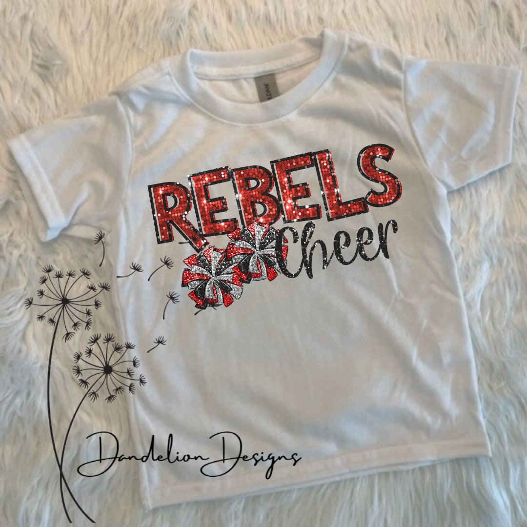 Rebels Cheer Sparkle Design